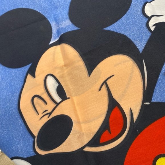 DISNEY Mickey Mouse Pillowcase NWOT Winking Mickey ZZZZZZ Mickey Sleeping - Picture 3 of 9